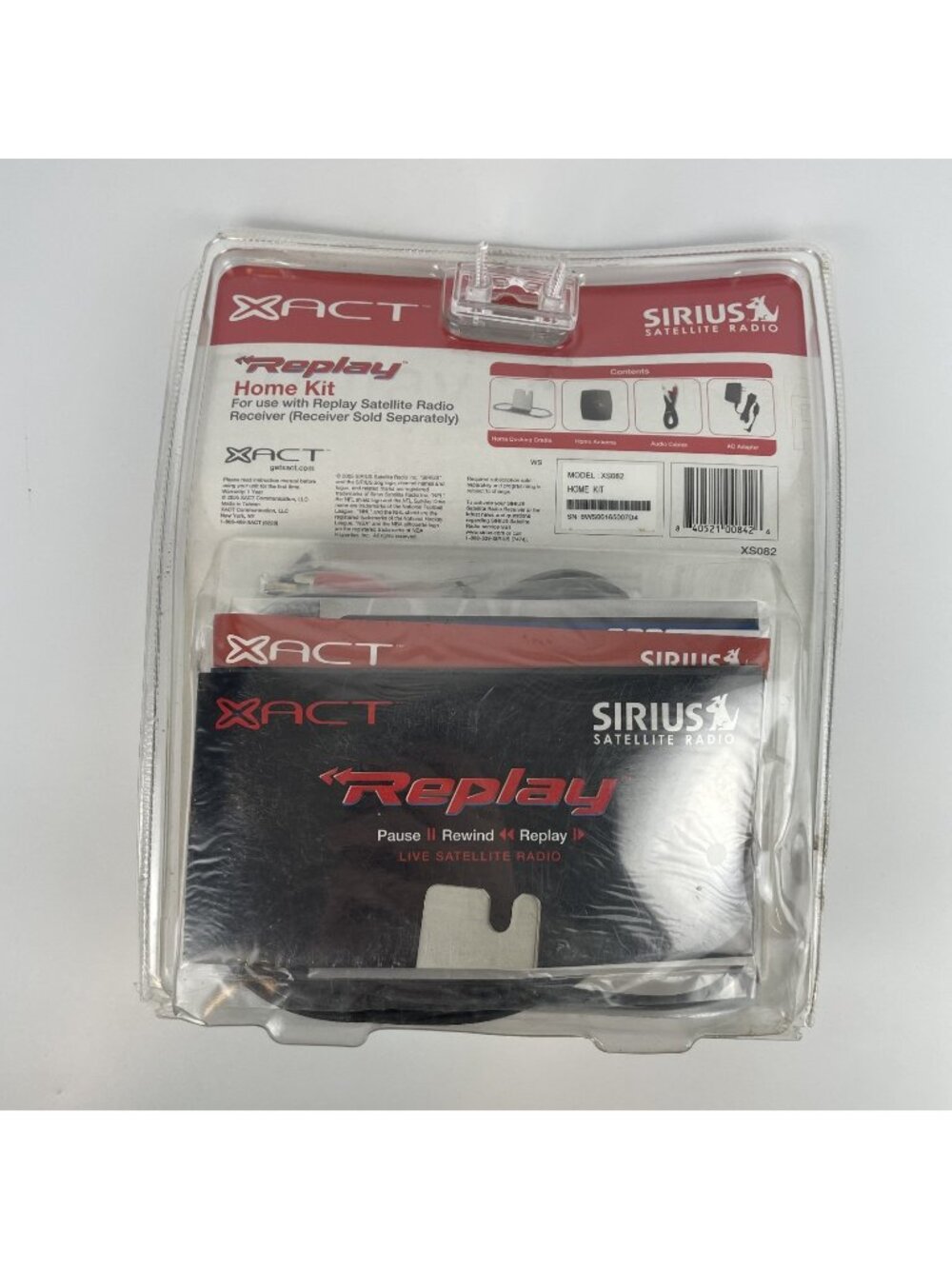 Sirius XM XS082 Satellite Radio Home Kit – Compatible with Replay Receiver | NEW